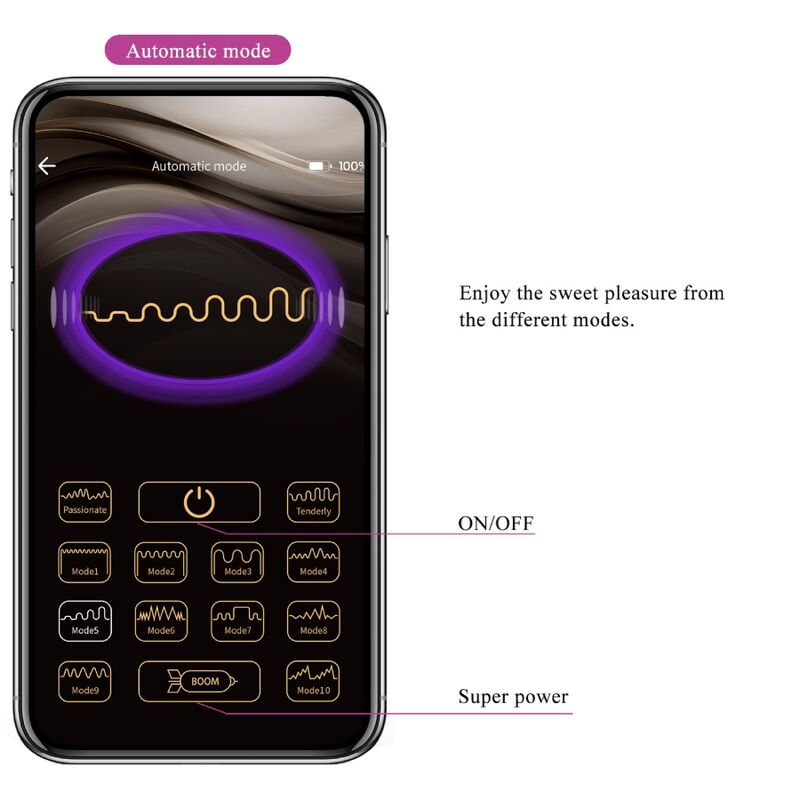 Pretty Love - Nymph Huevo Vibrador Controlado Por App Violeta 14 Pretty Love - Nymph Huevo Vibrador Controlado Por App Violeta - Imagen 14
