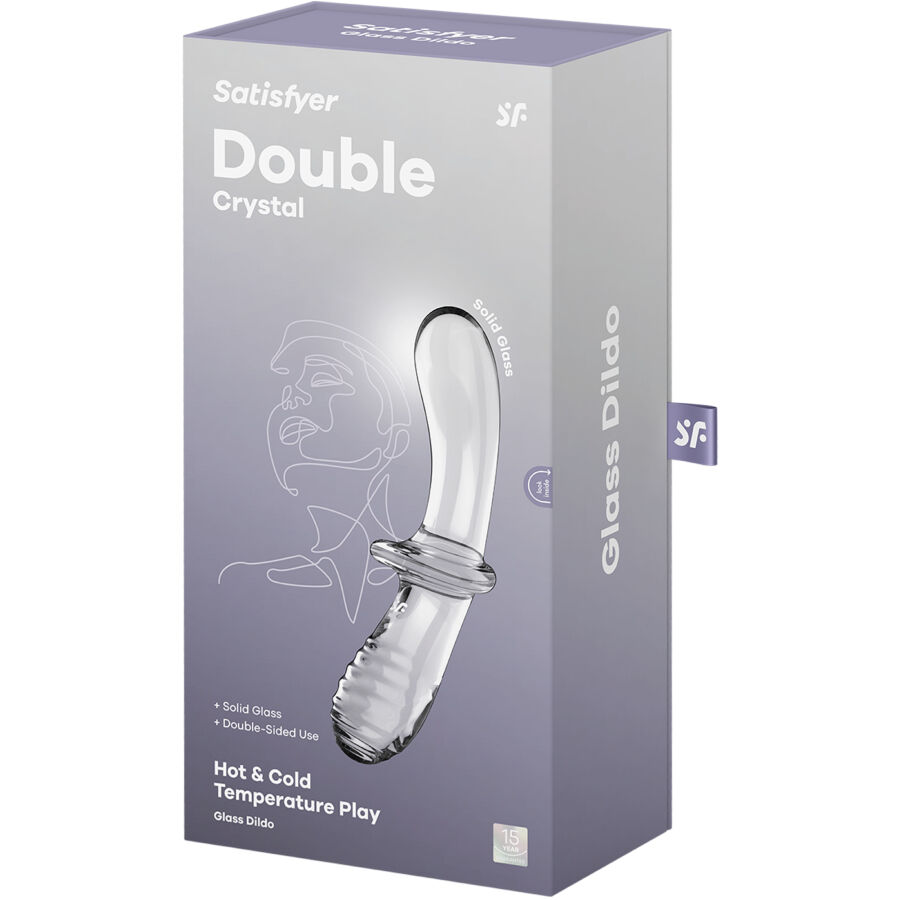 Satisfyer - Double Crystal Dildo Transparente 5 Satisfyer - Double Crystal Dildo Transparente - Imagen 5
