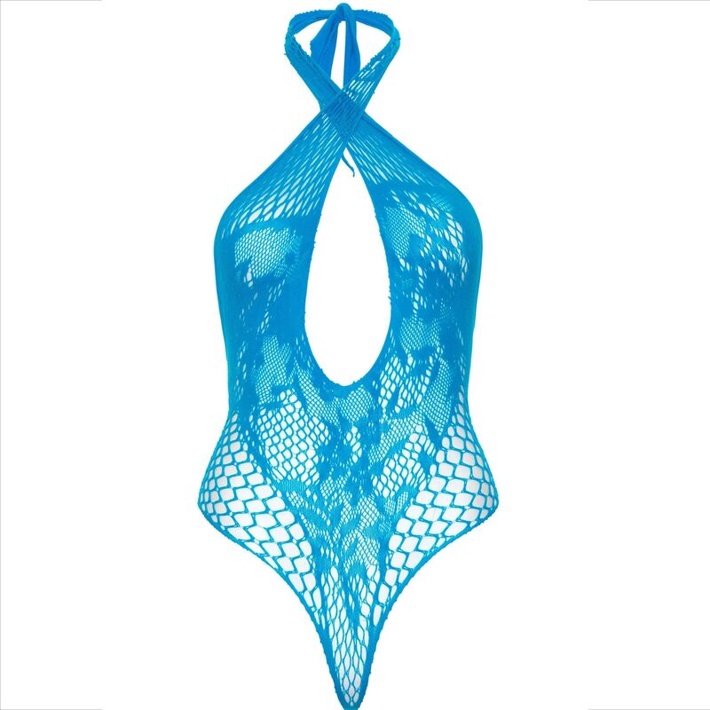 Leg Avenue - Teddy Halter Con Encaje Azul 7 Leg Avenue - Teddy Halter Con Encaje Azul - Imagen 7