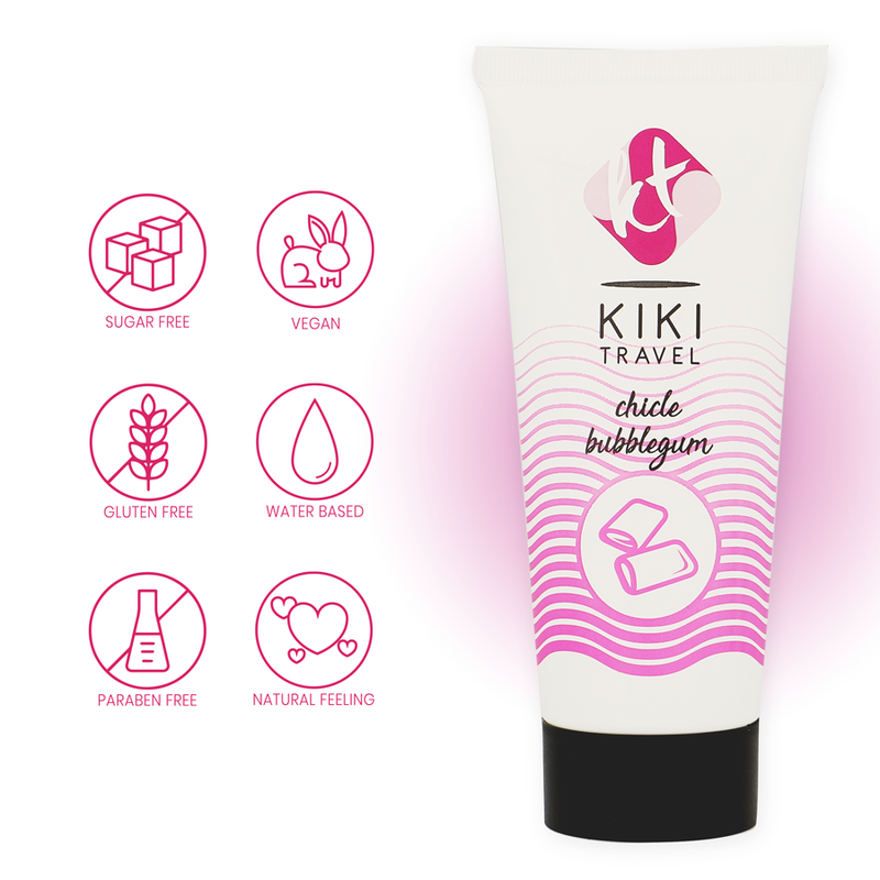 Kikí Travel - Lubricante Sabor A Chicle 50 Ml 4 Kikí Travel - Lubricante Sabor A Chicle 50 Ml - Imagen 4