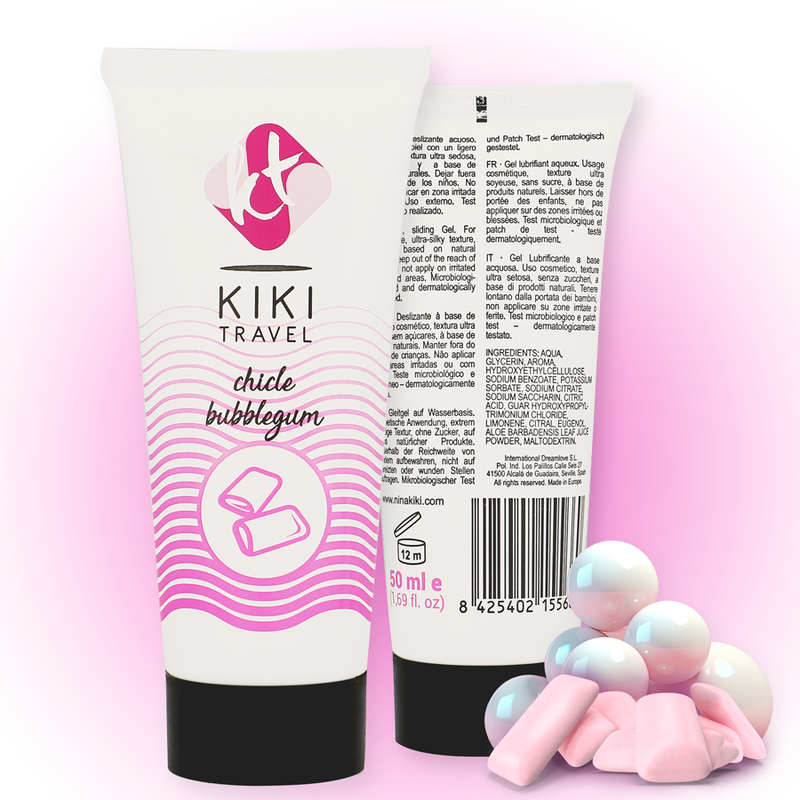 Kikí Travel - Lubricante Sabor A Chicle 50 Ml 2 Kikí Travel - Lubricante Sabor A Chicle 50 Ml - Imagen 2