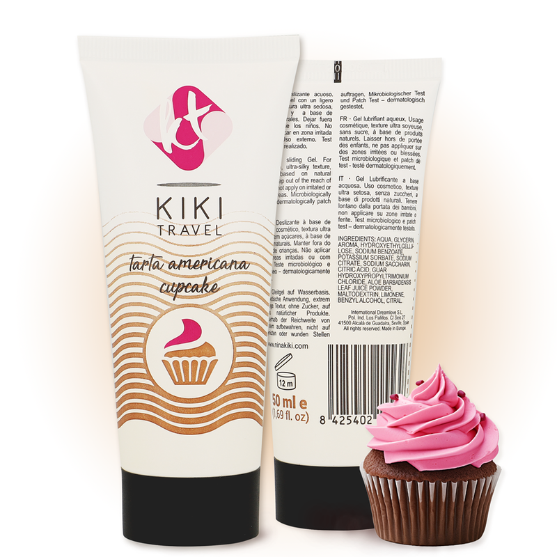 Kikí Travel - Gel Deslizante Sabor A Tarta Americana Cupcake 50 Ml 2 Kikí Travel - Gel Deslizante Sabor A Tarta Americana Cupcake 50 Ml - Imagen 2