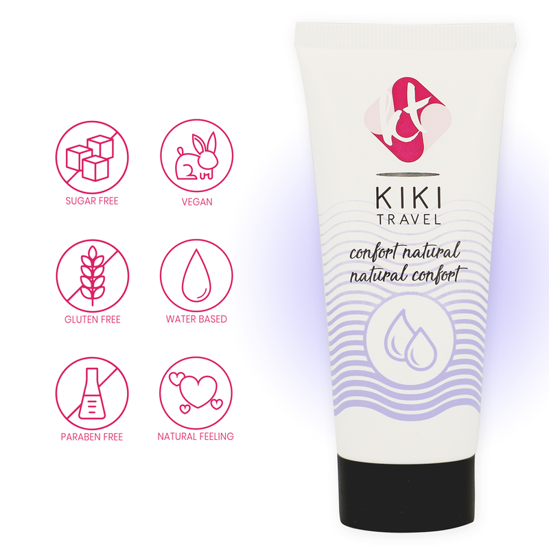 Kikí Travel - Gel Deslizante Natural Confort 50 Ml 4 Kikí Travel - Gel Deslizante Natural Confort 50 Ml - Imagen 4