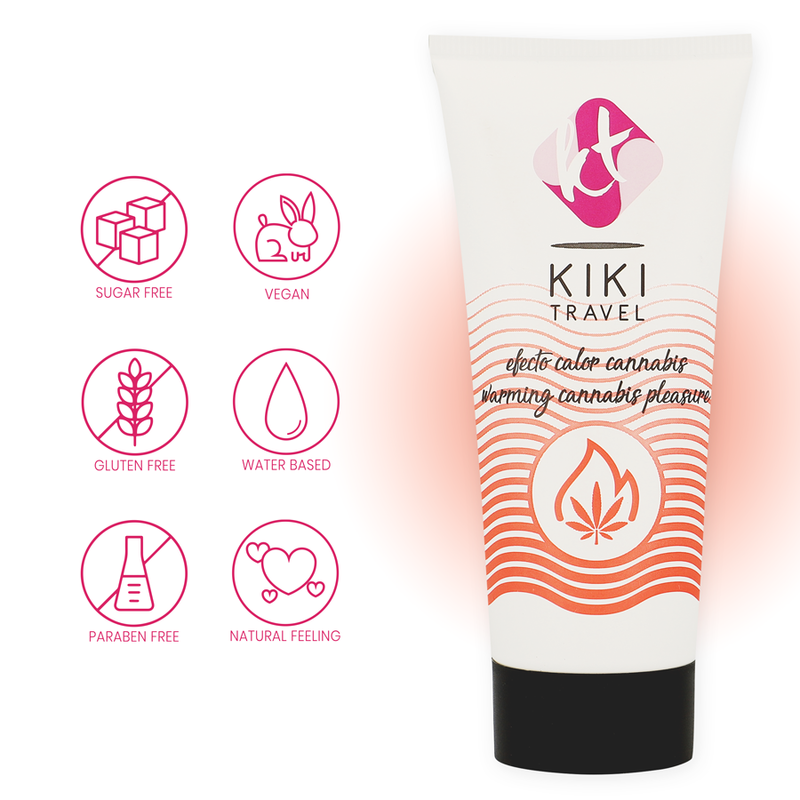 Kikí Travel - Gel Deslizante Sabor A Cannabis Efecto Calor Intenso 50 Ml 4 Kikí Travel - Gel Deslizante Sabor A Cannabis Efecto Calor Intenso 50 Ml - Imagen 4