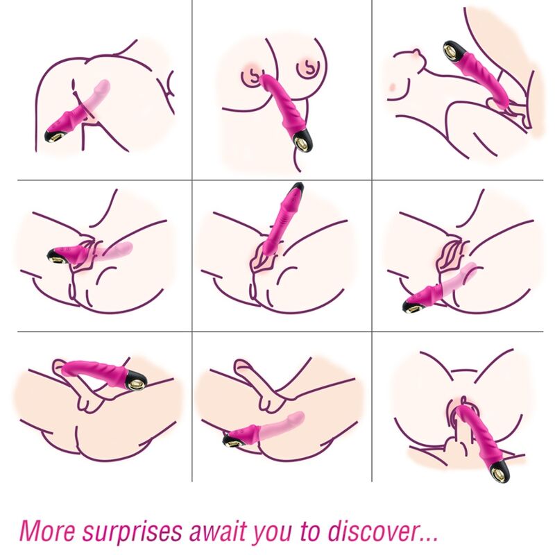 Armony - Joyblade Dildo Vibrador Rotador Fucsia 2 Armony - Joyblade Dildo Vibrador Rotador Fucsia - Imagen 2