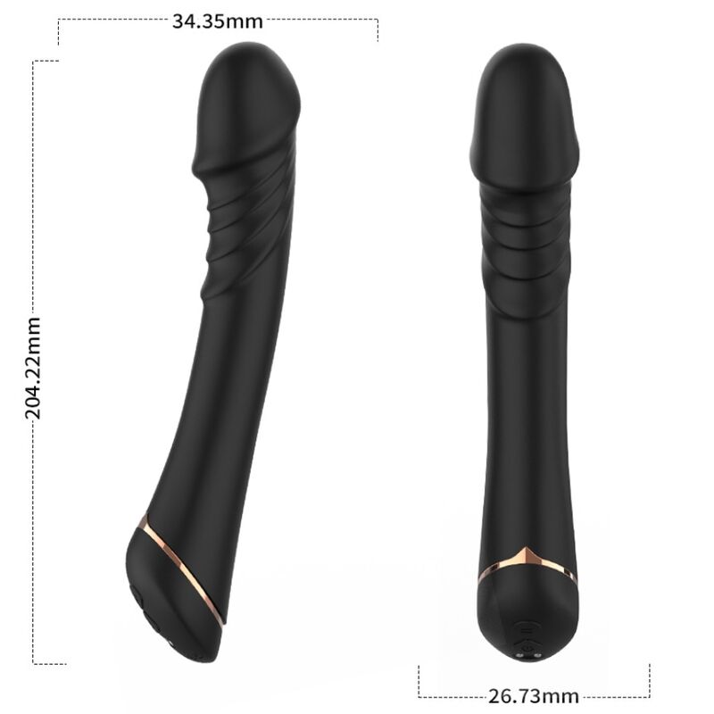 Armony - Dildo Vibrador Silicona Negro 1 Armony - Dildo Vibrador Silicona Negro