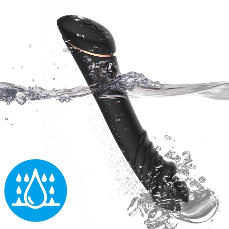 Armony - Dildo Vibrador Silicona Negro 3 Armony - Dildo Vibrador Silicona Negro - Imagen 3