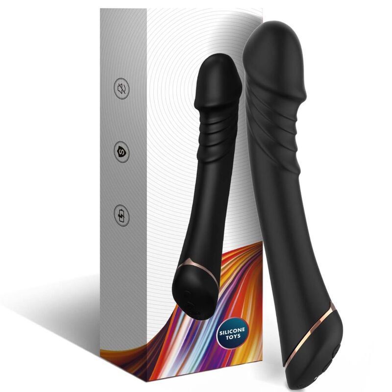 Armony - Dildo Vibrador Silicona Negro 4 Armony - Dildo Vibrador Silicona Negro - Imagen 4