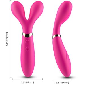 Armony - Y-Wand Masajeador & Vibrador Cabeza Doble Fucsia