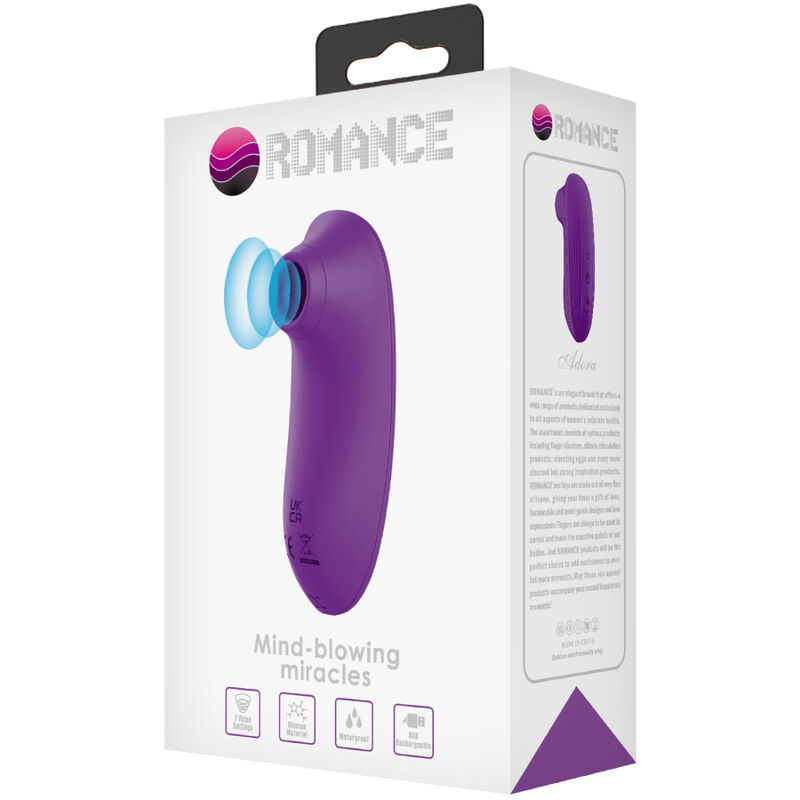 Romance - Adora Mini Succionador Clítoris Violeta 7 Romance - Adora Mini Succionador Clítoris Violeta - Imagen 7