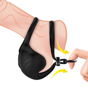 Armony - Manta Anillo Vibrador Testículos Negro