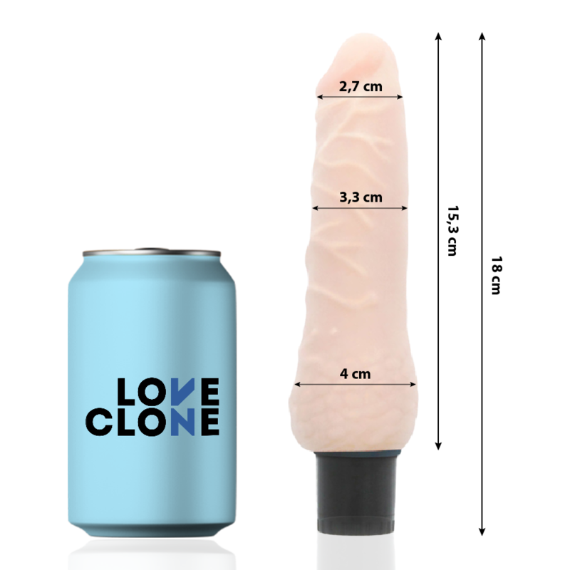 Loveclone - Sven Vibrador Realístico Self Lubrication 18.5 Cm -O- 3.3 Cm 2 Loveclone - Sven Vibrador Realístico Self Lubrication 18.5 Cm -O- 3.3 Cm - Imagen 2
