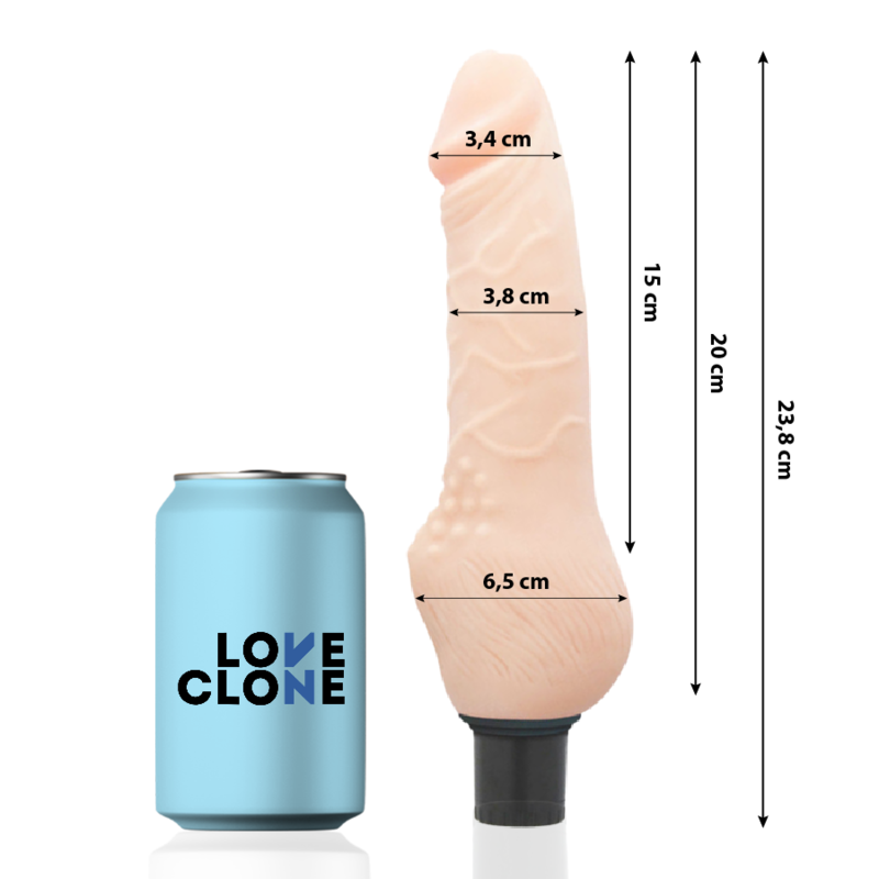 Loveclone - Daven Vibrador Realístico Self Lubrication 23.8 Cm -O- 3.8 Cm 2 Loveclone - Daven Vibrador Realístico Self Lubrication 23.8 Cm -O- 3.8 Cm - Imagen 2