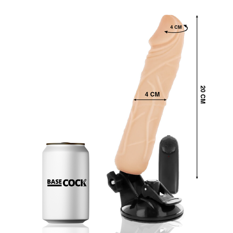 Basecock - Vibrador Realístico Control Remoto Natural 20 Cm -O- 4 Cm 2 Basecock - Vibrador Realístico Control Remoto Natural 20 Cm -O- 4 Cm - Imagen 2
