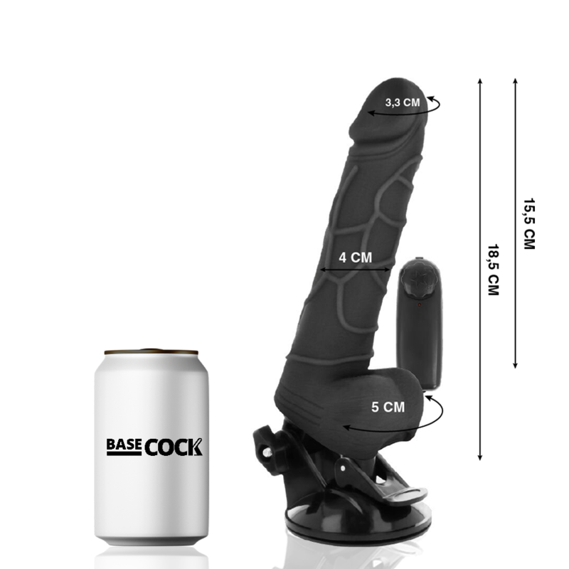 Basecock - Vibrador Realistico Control Remoto Natural 18.5 Cm -O- 4Cm 7 Basecock - Vibrador Realistico Control Remoto Natural 18.5 Cm -O- 4Cm - Imagen 7