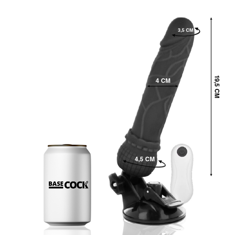 Basecock - Vibrador Realístico Control Remoto Natural 19.5 Cm -O- 4 Cm 7 Basecock - Vibrador Realístico Control Remoto Natural 19.5 Cm -O- 4 Cm - Imagen 7