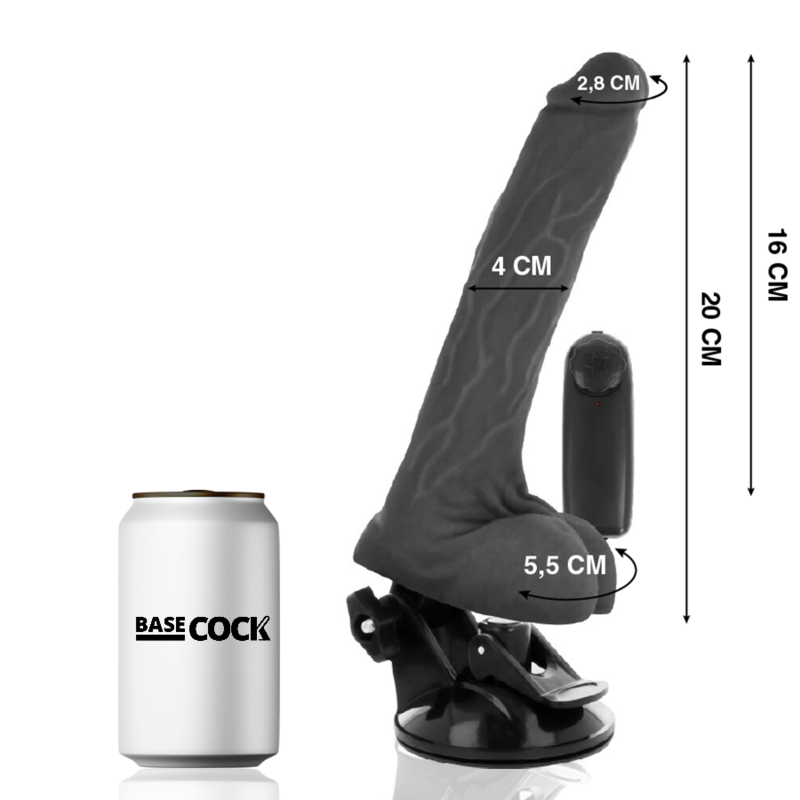 Basecock - Vibrador Realístico Control Remoto Natural Con Testículos 20 Cm -O- 4 Cm 7 Basecock - Vibrador Realístico Control Remoto Natural Con Testículos 20 Cm -O- 4 Cm - Imagen 7