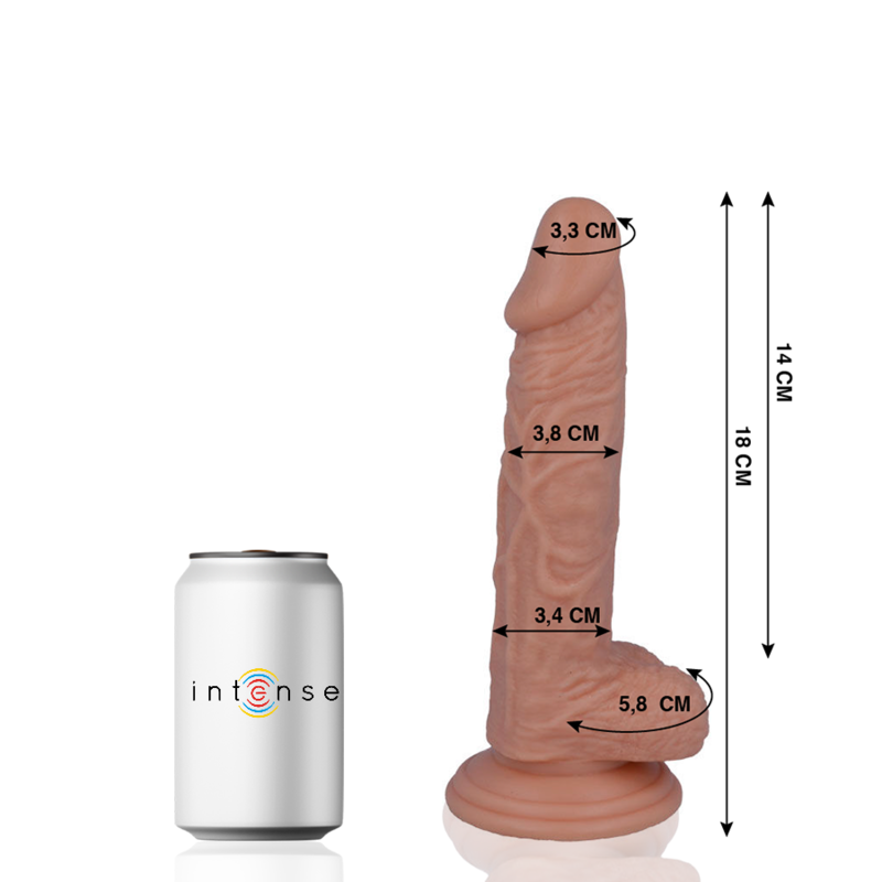 Mr Intense - 11 Pene Realístico 18 Cm -O- 3.8 Cm 2 Mr Intense - 11 Pene Realístico 18 Cm -O- 3.8 Cm - Imagen 2