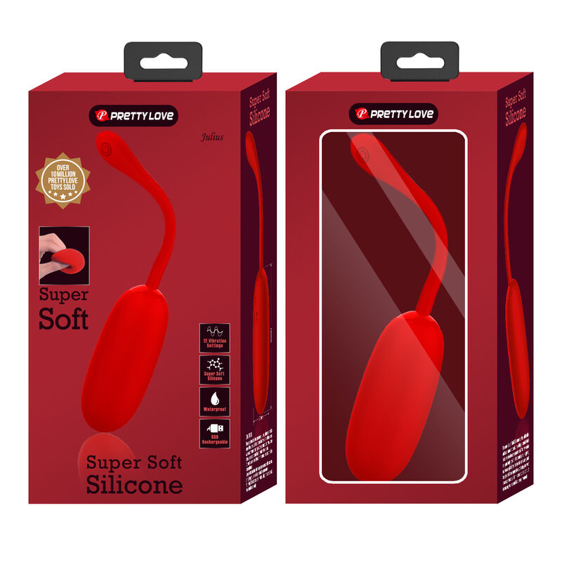 Pretty Love - Julius Huevo Vibrador Impermeble &Amp; Recargable Rojo 10 Pretty Love - Julius Huevo Vibrador Impermeble &Amp; Recargable Rojo - Imagen 10