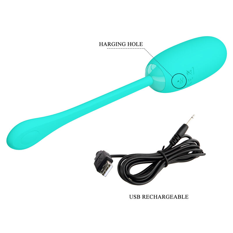 Pretty Love - Julius Huevo Vibrador Impermeble &Amp; Recargable Verde Agua 9 Pretty Love - Julius Huevo Vibrador Impermeble &Amp; Recargable Verde Agua - Imagen 9