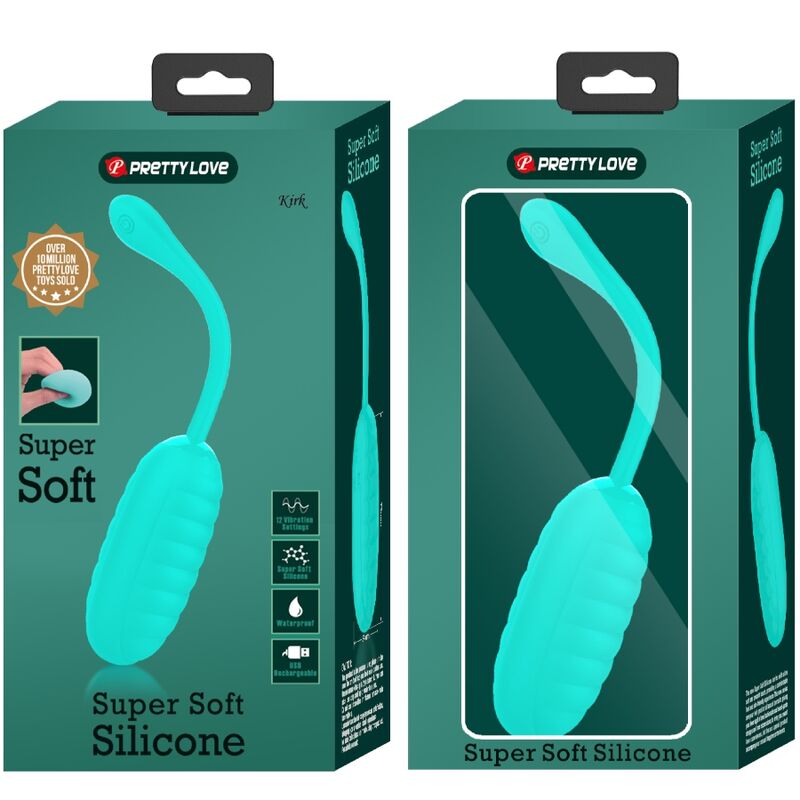 Pretty Love - Kirk Huevo Vibrador Recargable Verde Agua 9 Pretty Love - Kirk Huevo Vibrador Recargable Verde Agua - Imagen 9