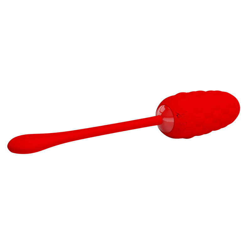 Pretty Love - Huevo Vibrador Con Textura Marina Recargable Rojo 4 Pretty Love - Huevo Vibrador Con Textura Marina Recargable Rojo - Imagen 4