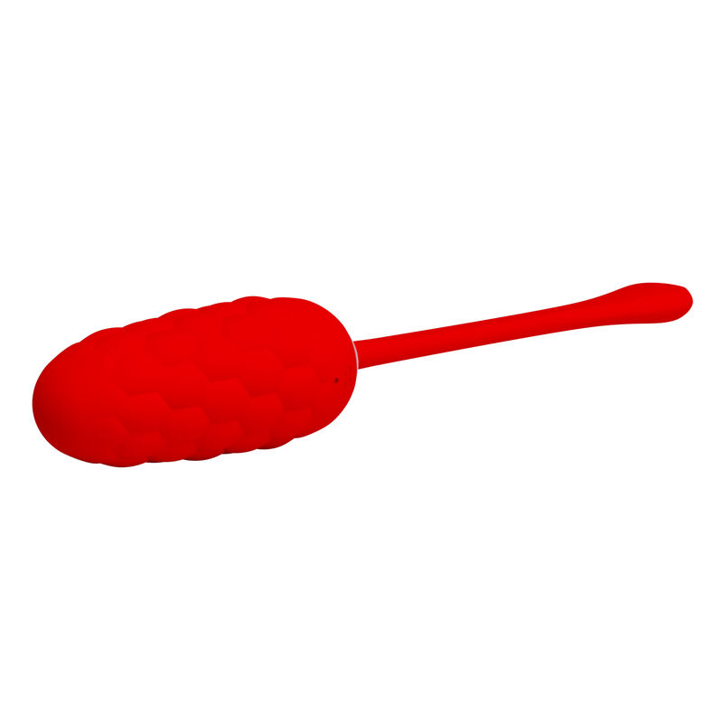 Pretty Love - Huevo Vibrador Con Textura Marina Recargable Rojo 5 Pretty Love - Huevo Vibrador Con Textura Marina Recargable Rojo - Imagen 5