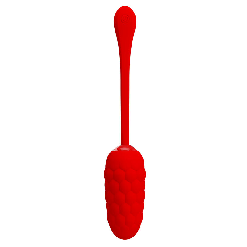 Pretty Love - Huevo Vibrador Con Textura Marina Recargable Rojo 6 Pretty Love - Huevo Vibrador Con Textura Marina Recargable Rojo - Imagen 6
