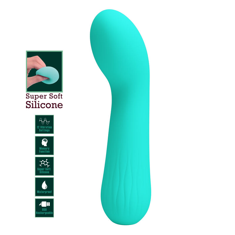 Pretty Love - Faun Vibrador Recargable Verde Agua 7 Pretty Love - Faun Vibrador Recargable Verde Agua - Imagen 7