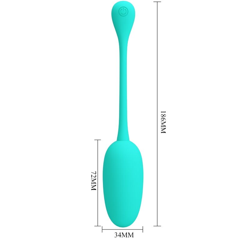 Pretty Love - Knucker Huevo Vibrador Recargable Verde Agua 6 Pretty Love - Knucker Huevo Vibrador Recargable Verde Agua - Imagen 6