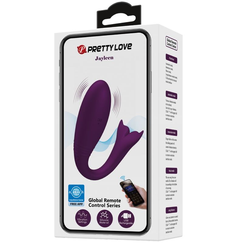 Pretty Love - Jayleen Vibrador App Control Remoto Lila 20 Pretty Love - Jayleen Vibrador App Control Remoto Lila - Imagen 20