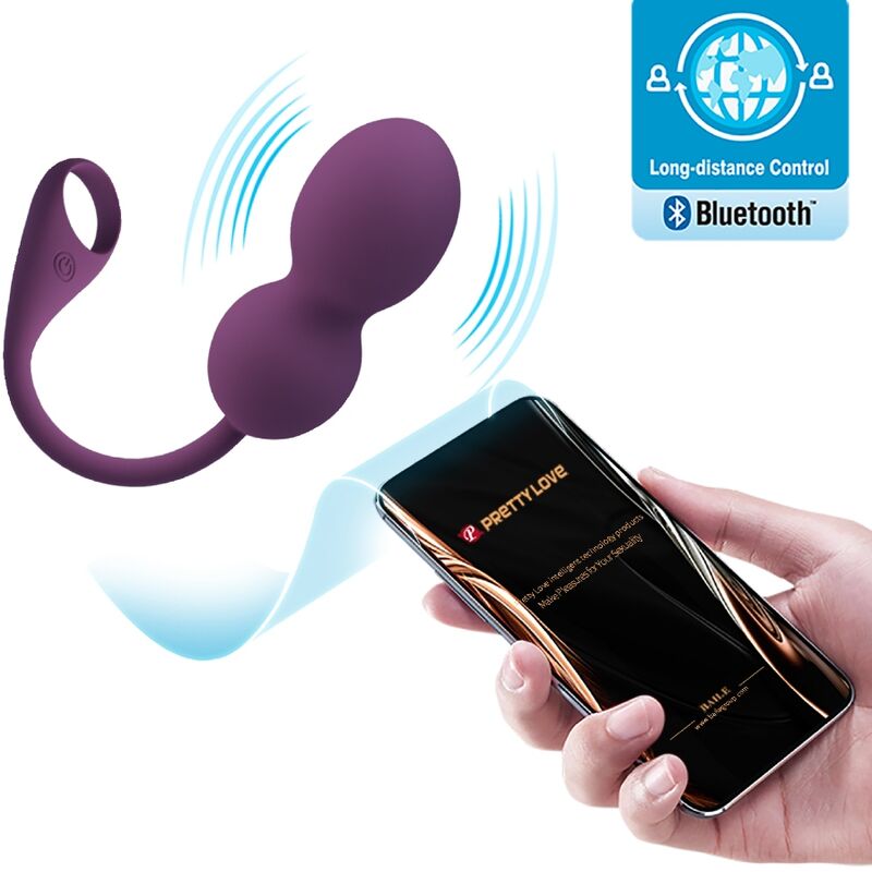 Pretty Love - Elvira Kegel Balls App Control Remoto Morado 15 Pretty Love - Elvira Kegel Balls App Control Remoto Morado - Imagen 15