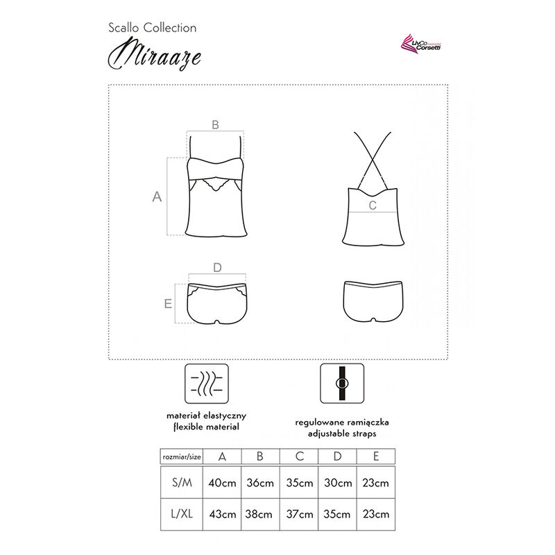 Livco Corsetti Fashion - Miraaze Lc 90567 Camiseta + Shorts Negro 8 Livco Corsetti Fashion - Miraaze Lc 90567 Camiseta + Shorts Negro - Imagen 8