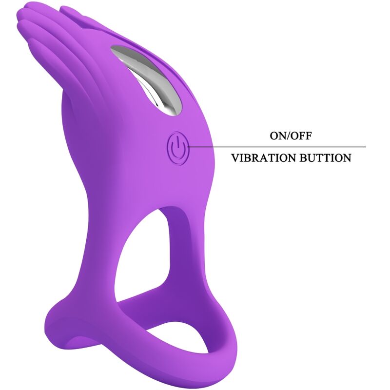 Pretty Love - Silas Anillo Vibrador 7 Vibraciones Silicona Lila 6 Pretty Love - Silas Anillo Vibrador 7 Vibraciones Silicona Lila - Imagen 6
