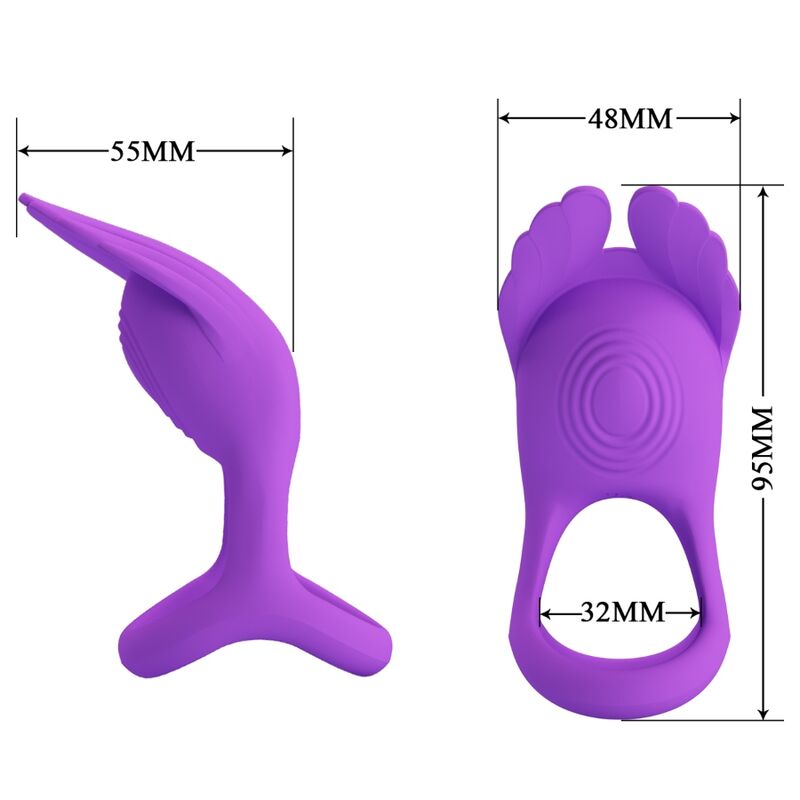 Pretty Love - Silas Anillo Vibrador 7 Vibraciones Silicona Lila 7 Pretty Love - Silas Anillo Vibrador 7 Vibraciones Silicona Lila - Imagen 7