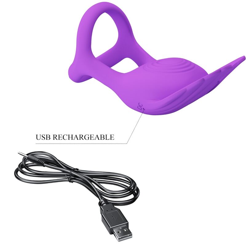 Pretty Love - Silas Anillo Vibrador 7 Vibraciones Silicona Lila 8 Pretty Love - Silas Anillo Vibrador 7 Vibraciones Silicona Lila - Imagen 8