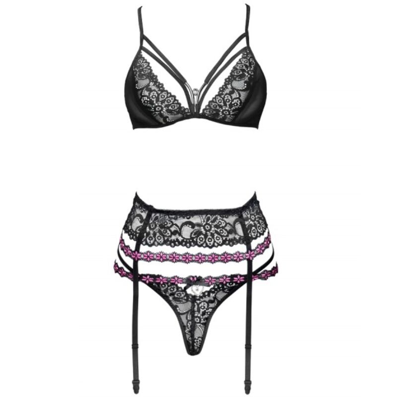 Livco Corsetti Fashion - Snehana Lc 90443 Sujetador + Liguero + Panty Negro 10 Livco Corsetti Fashion - Snehana Lc 90443 Sujetador + Liguero + Panty Negro - Imagen 10