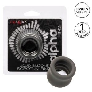 Calexotics - Alpha Anillo Extensión Escroto Doble Negro