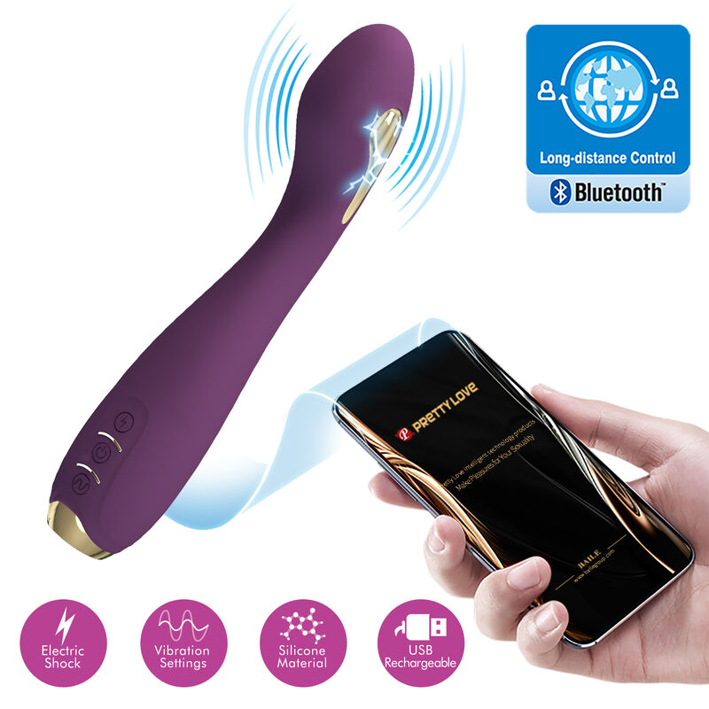 Pretty Love - Hector Vibrador Electroshock Por Control Por App Lila 7 Pretty Love - Hector Vibrador Electroshock Por Control Por App Lila - Imagen 7