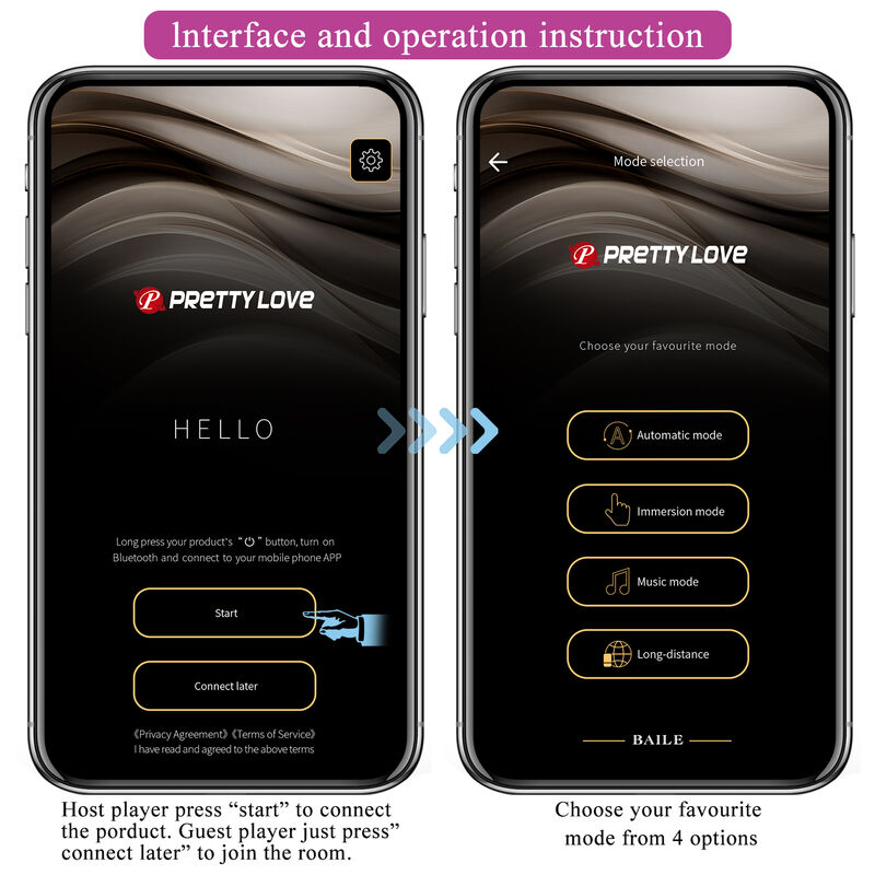 Pretty Love - Hector Vibrador Electroshock Por Control Por App Lila 15 Pretty Love - Hector Vibrador Electroshock Por Control Por App Lila - Imagen 15