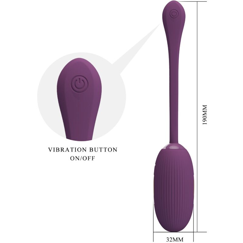 Pretty Love - Doreen Huevo Vibrador Recargable Lila 4 Pretty Love - Doreen Huevo Vibrador Recargable Lila - Imagen 4