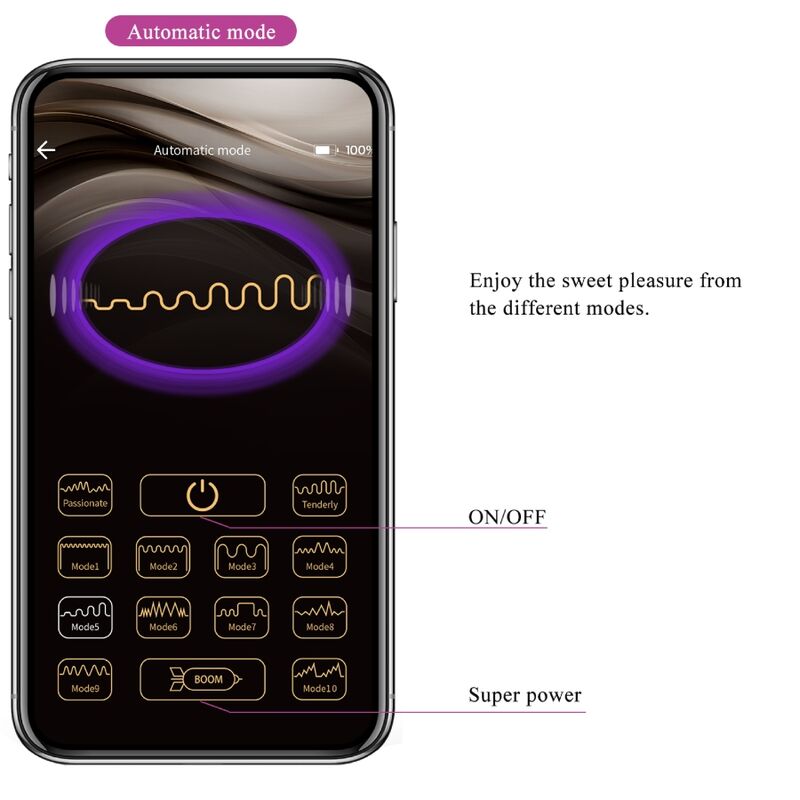 Pretty Love - Doreen Huevo Vibrador Recargable Lila 15 Pretty Love - Doreen Huevo Vibrador Recargable Lila - Imagen 15