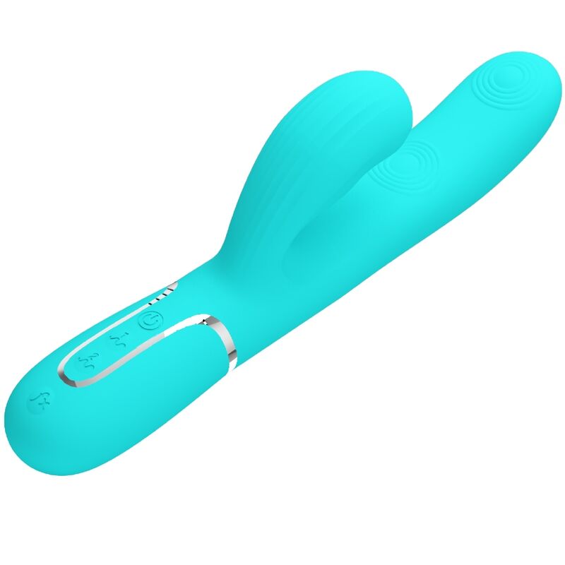 Pretty Love - Perlita Vibrador Punto G 3 En 1 Multifunción Verde Agua 3 Pretty Love - Perlita Vibrador Punto G 3 En 1 Multifunción Verde Agua - Imagen 3