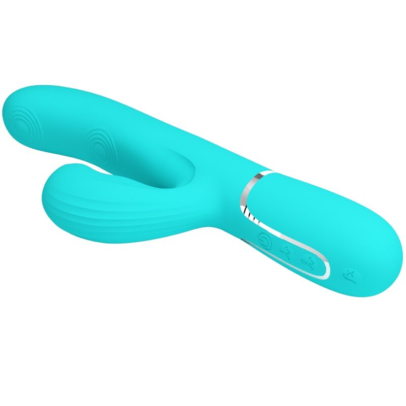Pretty Love - Perlita Vibrador Punto G 3 En 1 Multifunción Verde Agua 5 Pretty Love - Perlita Vibrador Punto G 3 En 1 Multifunción Verde Agua - Imagen 5