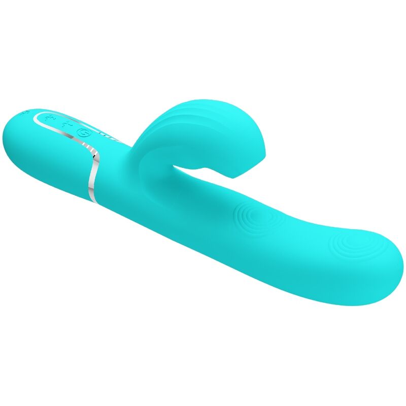 Pretty Love - Perlita Vibrador Punto G 3 En 1 Multifunción Verde Agua 6 Pretty Love - Perlita Vibrador Punto G 3 En 1 Multifunción Verde Agua - Imagen 6