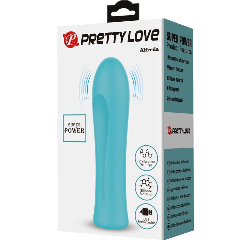 Pretty Love - Alfreda Vibrador Super Power Verde Agua 8 Pretty Love - Alfreda Vibrador Super Power Verde Agua - Imagen 8