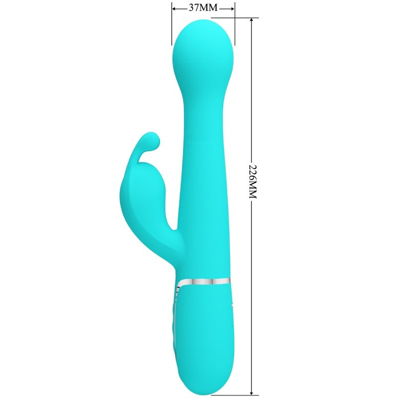 Pretty Love - Dejon Vibrador Rabbit 3 En 1 Multifunción Verde Agua 7 Pretty Love - Dejon Vibrador Rabbit 3 En 1 Multifunción Verde Agua - Imagen 7
