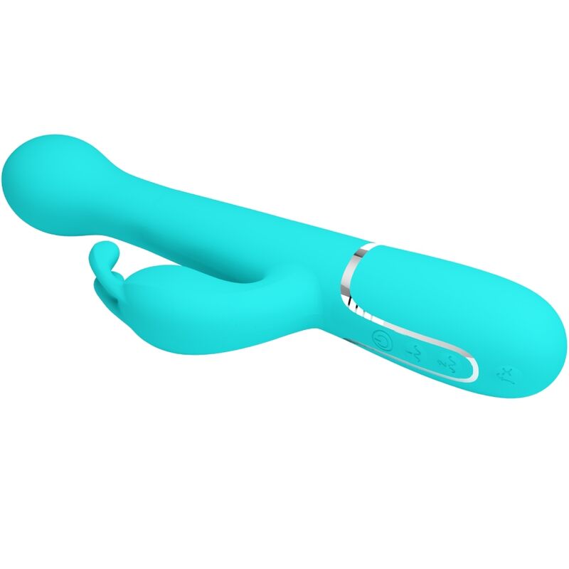 Pretty Love - Dejon Vibrador Rabbit 3 En 1 Multifunción Verde Agua 3 Pretty Love - Dejon Vibrador Rabbit 3 En 1 Multifunción Verde Agua - Imagen 3