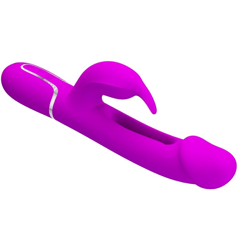 Pretty Love - Kampas Vibrador Rabbit 3 En 1 Multifunción Con Lengua Fucsia 6 Pretty Love - Kampas Vibrador Rabbit 3 En 1 Multifunción Con Lengua Fucsia - Imagen 6