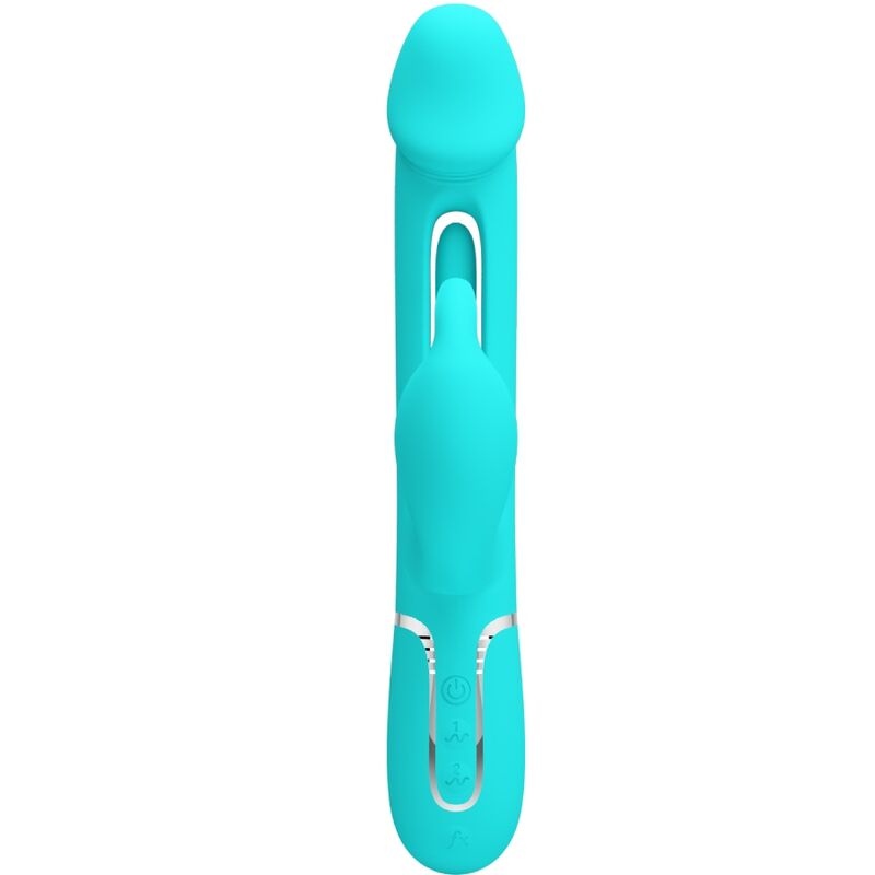 Pretty Love - Kampas Vibrador Rabbit 3 En 1 Multifunción Con Lengua Verde Agua 2 Pretty Love - Kampas Vibrador Rabbit 3 En 1 Multifunción Con Lengua Verde Agua - Imagen 2
